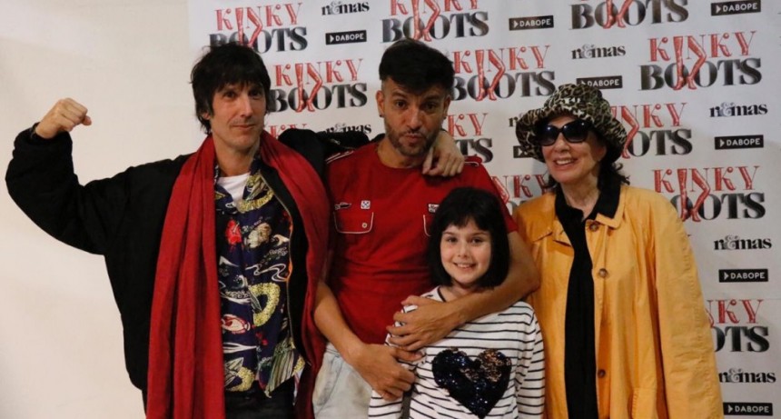 Graciela Borges visitó a Martín Bossi en los ensayos de Kinky Boots