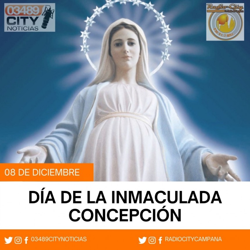 8 DE DICIEMBRE DIA DE LA INAMACULADA DE LA SANTISIMA VIRGEN MARIA