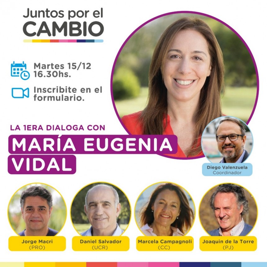 Vecinos podrán dialogar este martes con María Eugenia Vidal