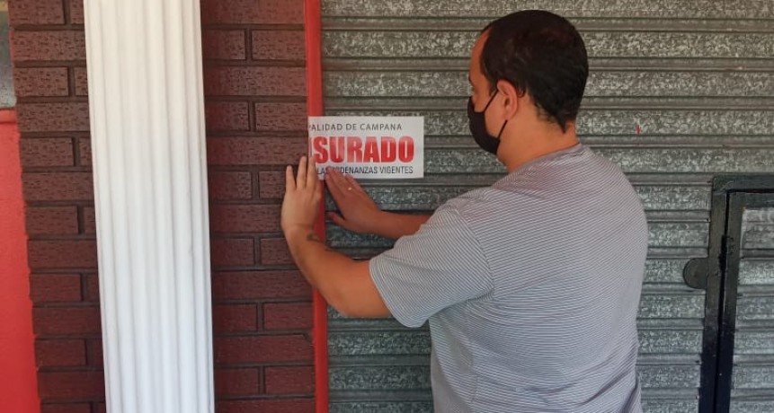 El Municipio comenzó con la clausura de bares que realizaron eventos no permitidos