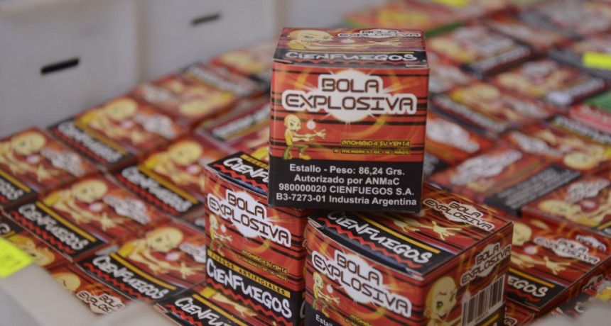 Recuerdan que está prohibida la venta de pirotécnica ruidosa