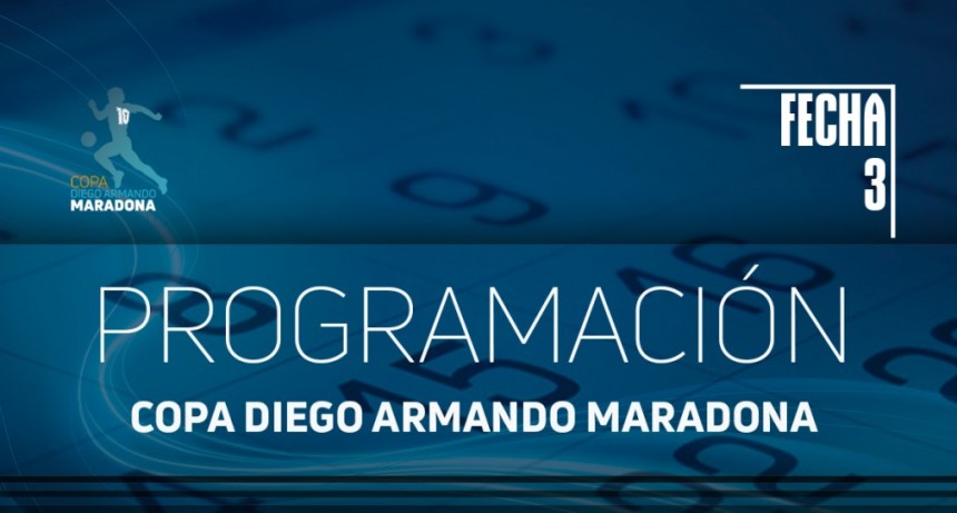  Copa Diego A. Maradona Reprogramaciones en el tercer capítulo