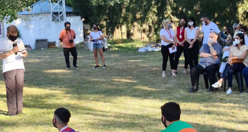 Elisa Abella acompañó el acto de cierre de año de las actividades de la Casa de Día Padre Aníbal