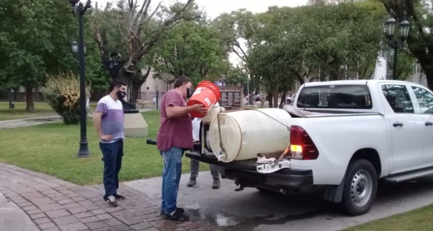 Se realizan importantes operativos de desinfección