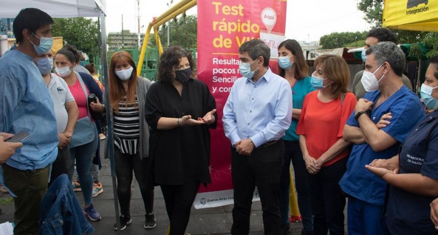 VIZZOTTI PARTICIPÓ DE UNA ACTIVIDAD DE TESTEO RÁPIDO PARA LA DETECCIÓN DE VIH Y SÍFILIS REALIZADA EN EL BARRIO PADRE MUGICA