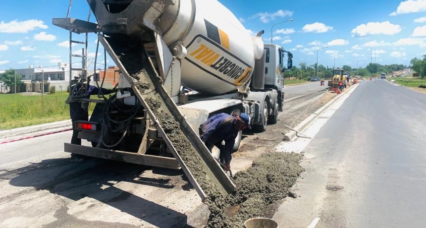 El Municipio avanza con la obra de ampliación de la avenida Rivadavia