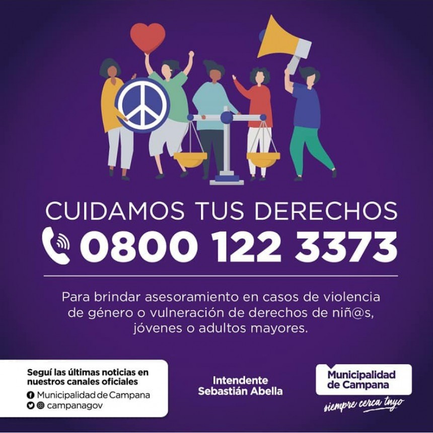Sigue en funcionamiento la línea de escucha y contención ante casos de vulnerabilidad de derechos y violencias de género