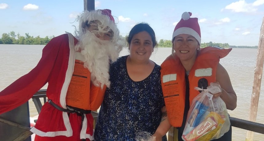 El Municipio acompañó la entrega de alimentos en la isla