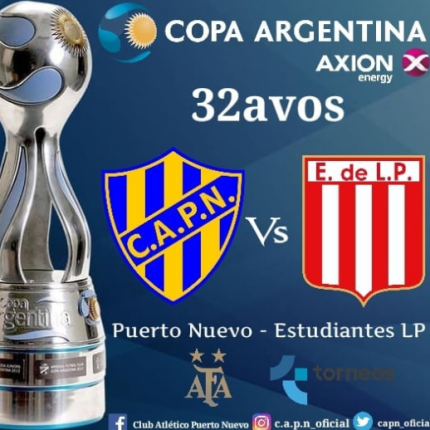 Puerto Nuevo enfrentará a Estudiantes de La Plata