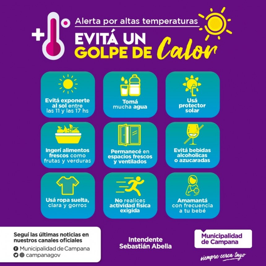 Brindan recomendaciones ante la ola de calor