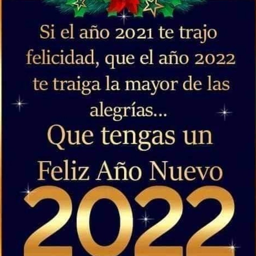 Por un año mejor y con mucha salud