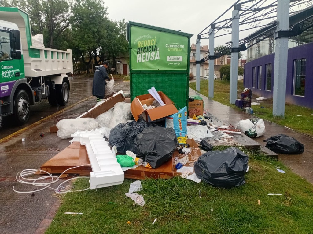 Puntos Verdes: piden a los vecinos depositar solo residuos reciclables limpios y secos