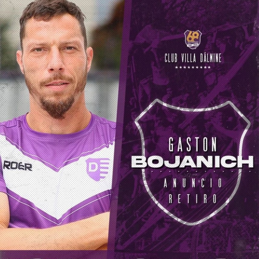 Gastón Bojanich no continuará en Villa Dálmine